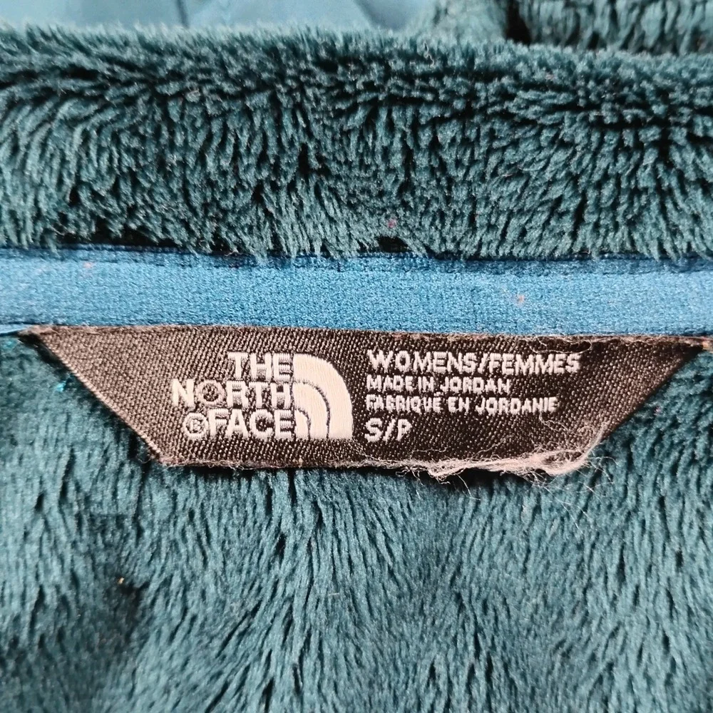 The North Face Wind Wall Softshell Jacket Women's S Teal Hooded High Pile Fleece
